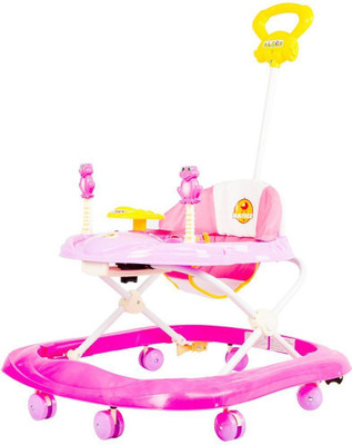 

Baybee Musical Walker & Rocker With Parent Rod(Pink)