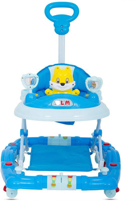 

Baybee Musical Walker & Rocker With Parent Rod(Blue)