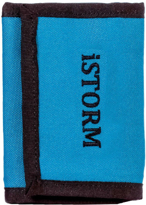 

Istorm Men Blue, Black Fabric Wallet(4 Card Slots), Black;blue