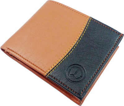 

TnW Men Casual Tan, Black Artificial Leather Wallet(3 Card Slots), Multi