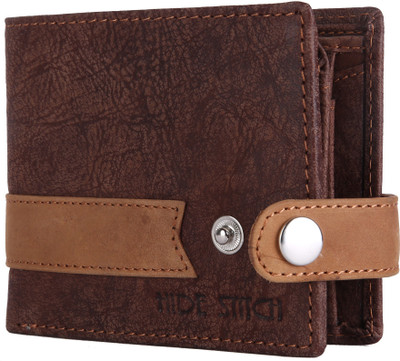 

Hidestitch Men Formal Tan, Brown Genuine Leather Wallet(6 Card Slots), Brown-05