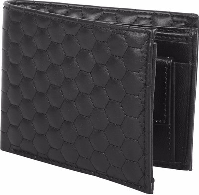 

Royal Collections Men Black Artificial Leather Wallet(4 Card Slots)