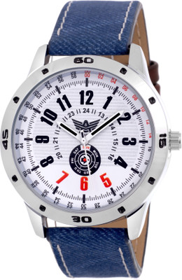 

Abrexo Abx1191-WHT-Gents Exclusive Unique Denim Modish Watch - For Men