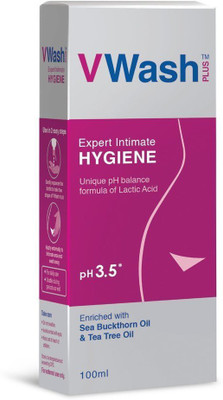 

V Wash Plus Women's Expert Intimate Hygiene Wash with Unique pH Formula, 100ml Intimate Wash(4 ml)