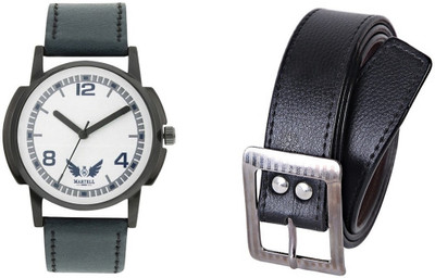 

Martell Belt, Analog Watch Combo(Black)