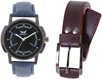 

Martell Analog Watch Combo(Brown)