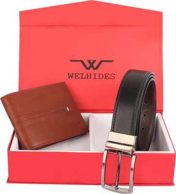 

WELHIDES Wallet, Belt Combo(Brown)