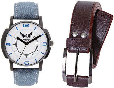

Martell Analog Watch Combo(Brown)