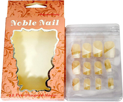 

Noble Plain Artificial Nails With Gum Inject Multicolor(Pack of 1)