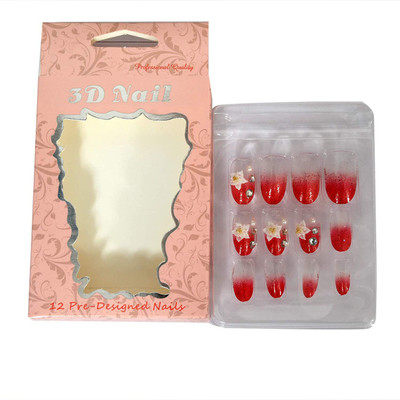 

3D Artificial Nails With Gum Inject Multicolor(Pack of 1)
