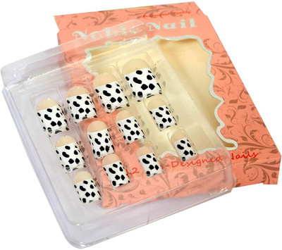 

Noble Plain Artificial Nails With Gum Inject Multicolor(Pack of 1)