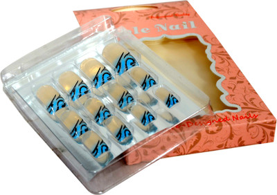 

Noble Plain Artificial Nails With Gum Inject Multicolor(Pack of 1)