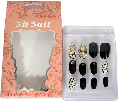 

3D Artificial Nails With Gum Inject Multicolor(Pack of 1)