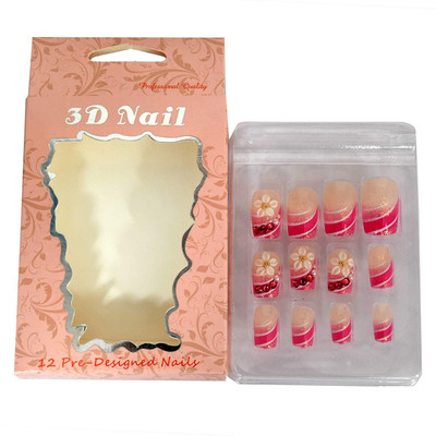 

3D Artificial Nails With Gum Inject Multicolor(Pack of 1)