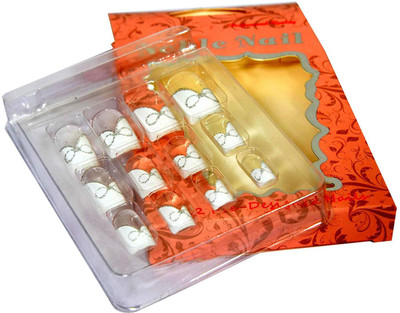 

Noble Plain Artificial Nails With Gum Inject Multicolor(Pack of 1)