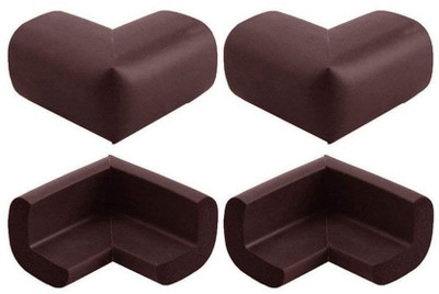 

BabySafeHouse Corner Guards 4 piece for baby child safety protection from sharp edges and corners of furniture tables with strong adhesive Brown Color(Brown)