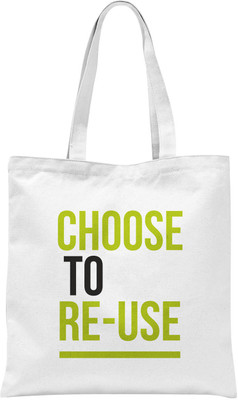 

Rawpockets ' Choose To Re-use Multipurpose Bag(White, 5 L)