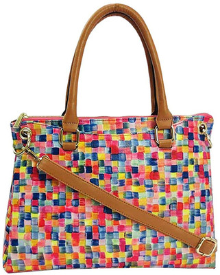 

LACIRA Colorful pastel pattern handbag Waterproof Shoulder Bag(Red, 15)