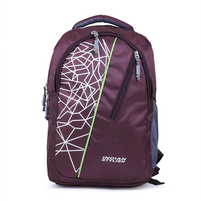 

INDIAN STYLISH purple0001 Waterproof School Bag(Maroon, 26 L)