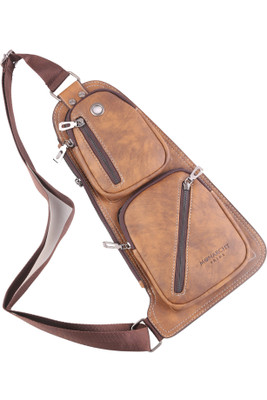 

monarchy pride Genuine Leather Cross-Body Sling Bag/Sholder Bag/Side Sling Shoulder Bag Shoulder Bag(Beige, 3 L)