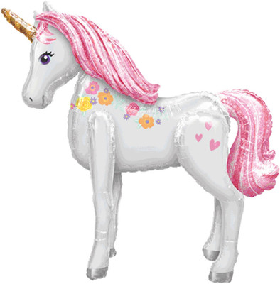 

Bash N Splash Printed Giant Unicorn 52 inch Party Airwalker Foil Balloon Balloon(Multicolor, Pack of 1)