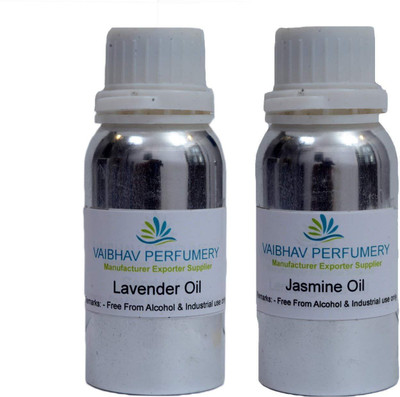 

VAIBHAV PERFUMERY Lavender and Jasmine Oil Combo Of 02 Pcs In 100 ML Aluminum Bottle(100 ml)