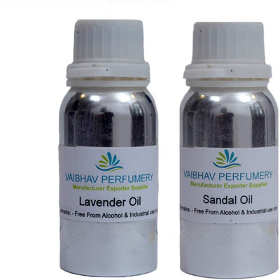 

VAIBHAV PERFUMERY Lavender And Sandal Oil Combo Of 02 Pcs In 100 ML Aluminum Bottle(100 ml)