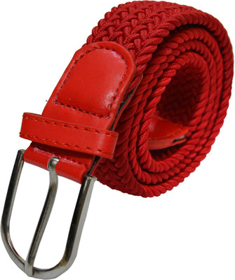 

LOOPA Men Casual Red Fabric Belt