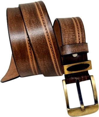 

Brandroot Men Brown Genuine Leather Belt
