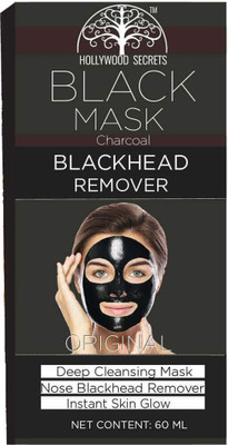 

Hollywood Secrets Activated Charcoal Blackhead Remover (Pack Of 1) Peel Off Mask(60 ml)