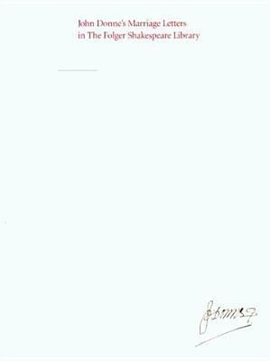 John Donne's Marriage Letters in the Folger Shakespeare Library(English, Paperback, unknown)