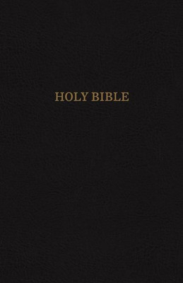 KJV Holy Bible: Thinline with Cross References, Black Bonded Leather, Red Letter, Comfort Print: King James Version(English, Leather / fine binding, Nelson Thomas)