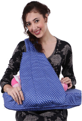 

Momsyard Pregnant Women Breastfeeding Pillow, Polka blue