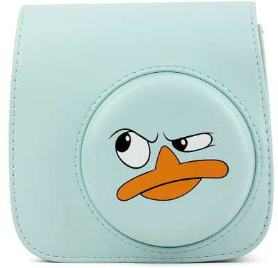 

Caiul Pu Leather Mini 9, Mini 8 (The duckling anger) Camera Bag(Blue)