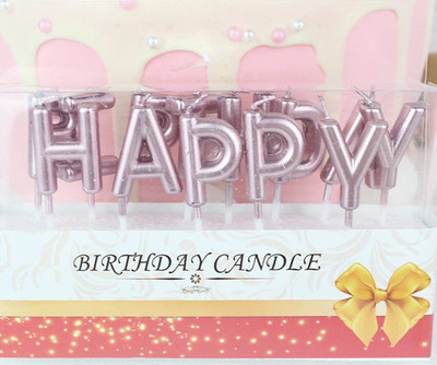 

RKANDROID Happy Birthday Candle / 1st Birthday Candle / Happy Birthday Candle for Birthday Theme / Happy Birthday Candles for Cake (Rose Gold) Candle(Gold, Pack of 1)