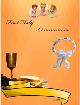 

Christian holycommunion7 Invitation Card(Peach, Pack of 30)