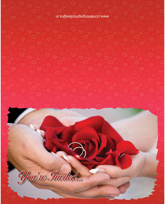 

Christian betrothal7 Invitation Card(Red, Mutlicolor, Pack of 32)