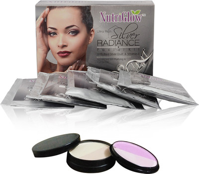 

NutriGlow Set of Silver Radiance facial kit with 5-IN-1 Compact(Set of 1)