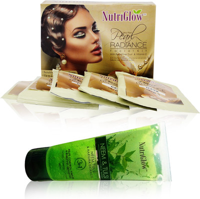 

NutriGlow Set of Pearl Radiance facial kit with Neem Tuli Face wash(Set of 1)