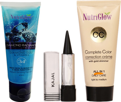 

NutriGlow Set of CC cream, Face wash and Kajal(Set of 1)