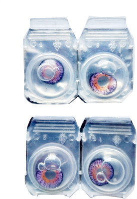 

drr Eye contact Lanse Monthly Contact Lens(0, Violet, Pack of 2)