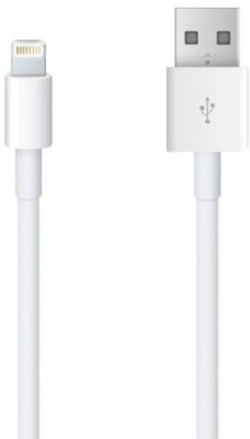 APPLE Lightning Cable 1 A 1 m MXLY2ZM/A(Compatible with Mobile, White, One Cable)