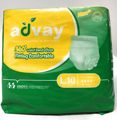 

advay Medicated Pull up / Pants Adult Diaper Pant L - L(10 Pieces)