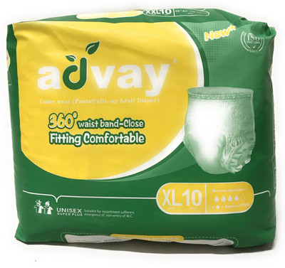 

advay Medicated Pull up / Pants Adult Diaper Pant XL - XL(10 Pieces)