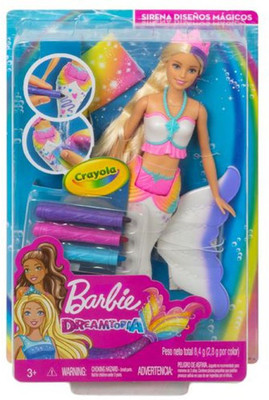 barbie dreamtopia color magic mermaid doll