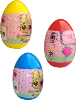 

IndusBay Set OF 3 LOL Surprise Eggs Series 14 Eye Spy L.O.L Doll - 3in1 LOL Egg Pack(Multicolor)