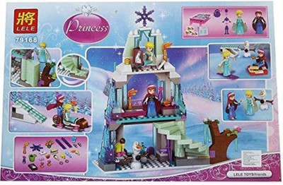 

Smartcraft Frozen Building Blocks Ice Castle 299pcs, Frozen Princess Sparkling Ice Castle Doll House (Multicolor)(Multicolor)