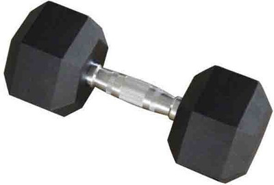 

L'AVENIR 4kg (Single Piece) Professional HEXAGONAL Rubber coated Fixed Weight Dumbbell(4 kg)