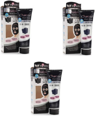 

Elecsera CHARCOAL WHITENING ANTI-BLACKHEAD MASK (Pack of 3)(390 g)