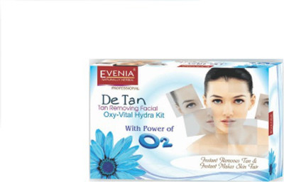 

evenia De tan removing facial oxy vital hydra kit (600gm) 1 g(Set of 4)